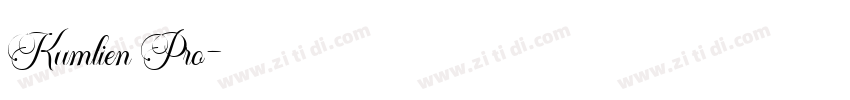 Kumlien Pro字体转换